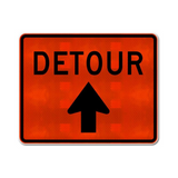 Detour Sign (Up Arrow)