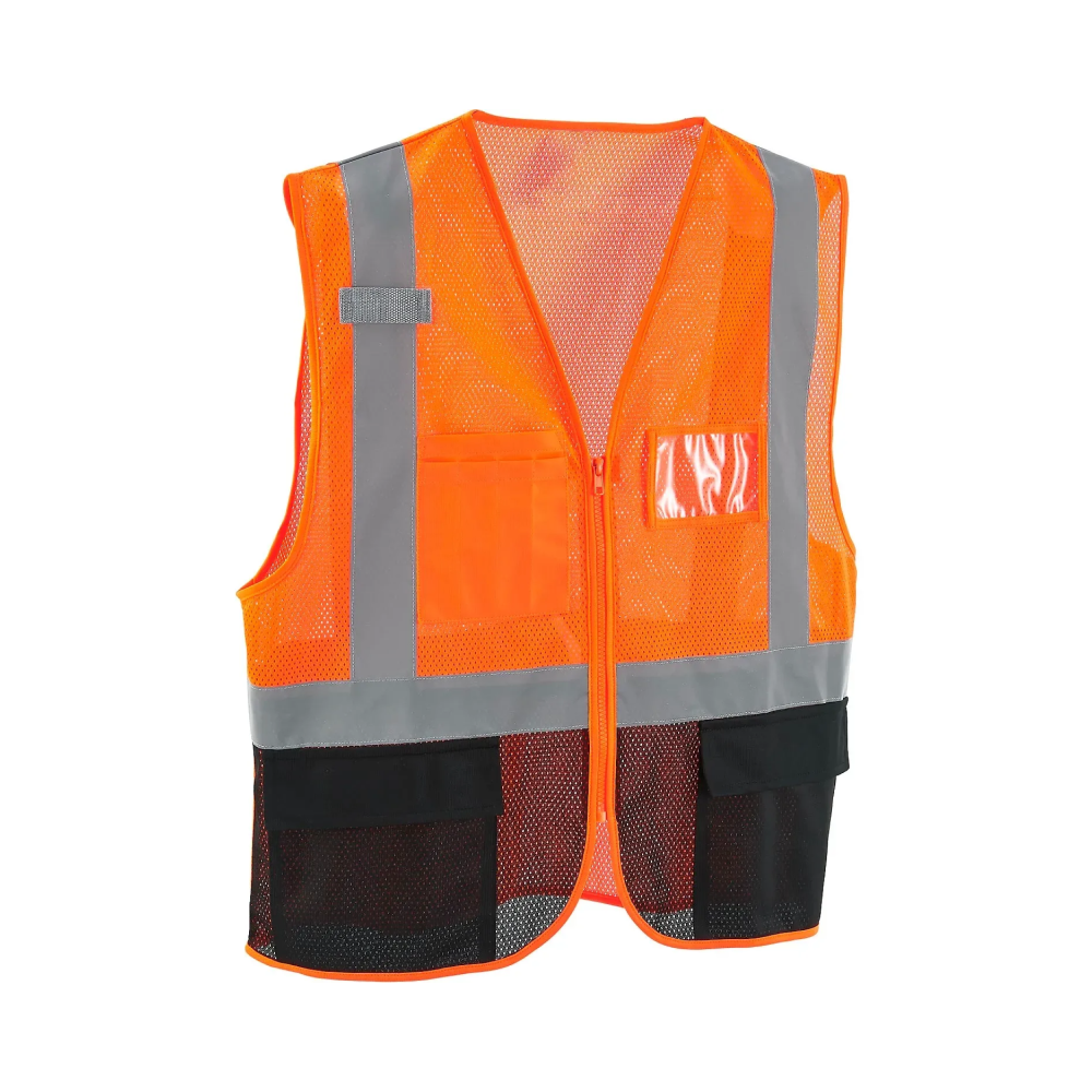 Class 2 Hi-Vis Safety Vest, 3 Pockets, Mesh