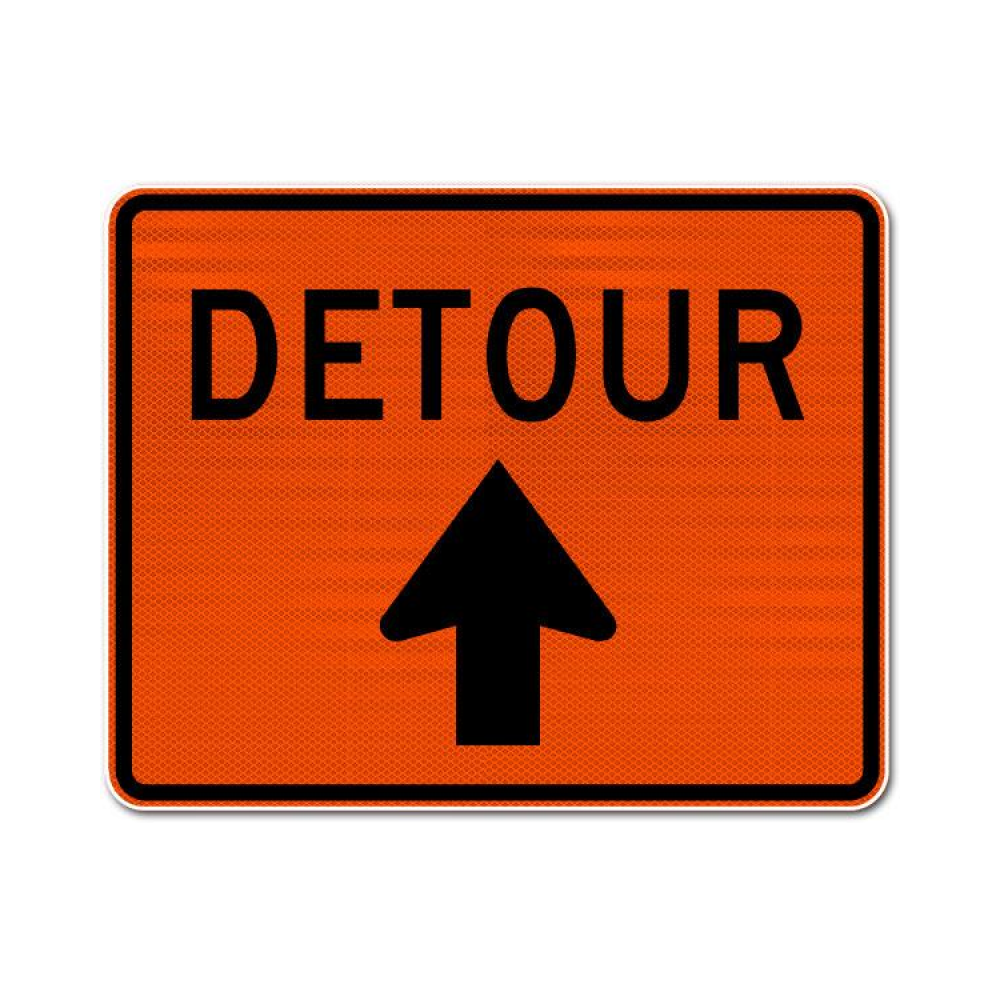 Detour Sign (Up Arrow)