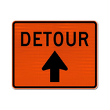 Detour Sign (Up Arrow)