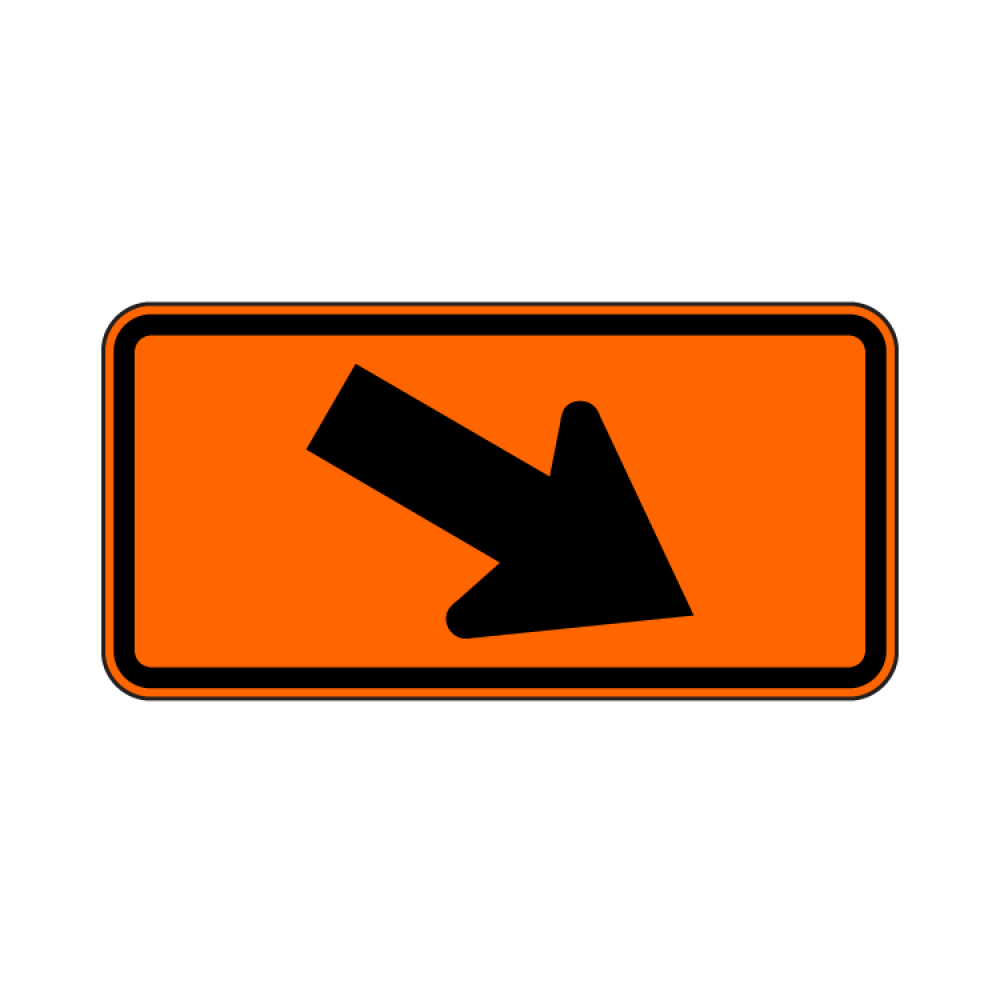 Diagonal Arrow Right Sign