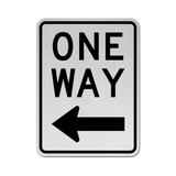One Way Left Sign
