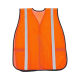 Hi-Vis Safety Vest, 1" Reflective Strips, Mesh