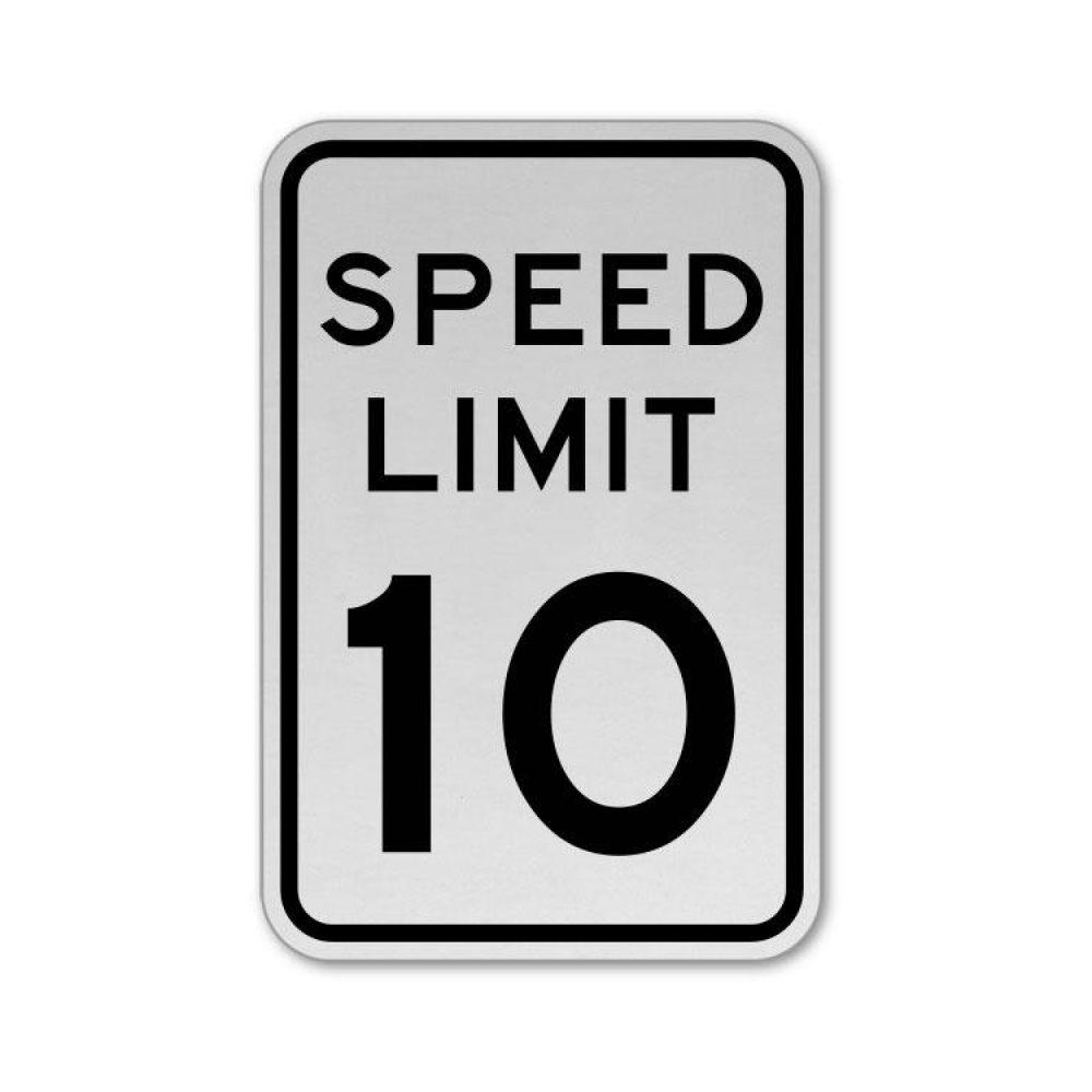 Speed Limit 10 MPH Sign