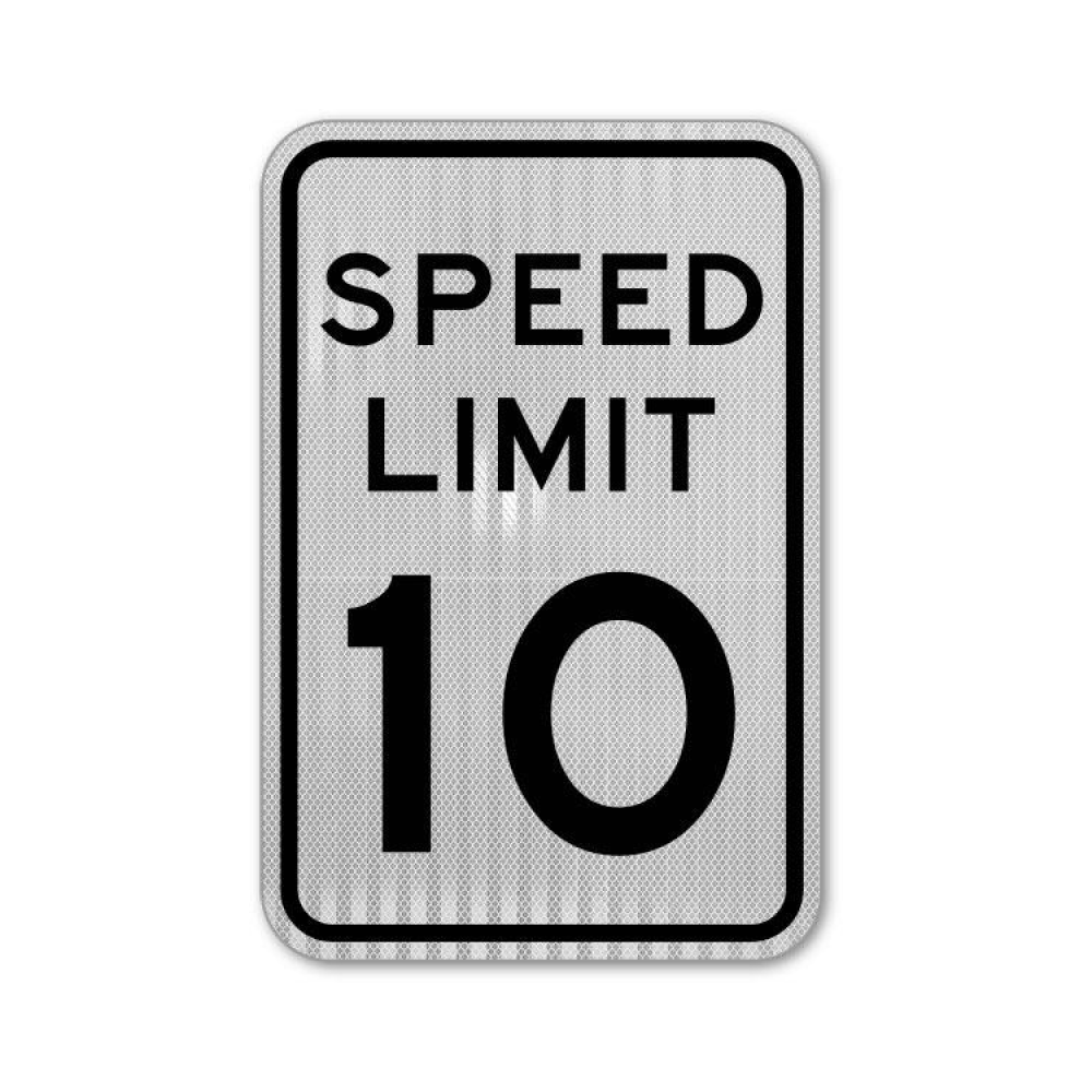 Speed Limit 10 MPH Sign