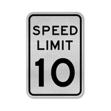 Speed Limit 10 MPH Sign