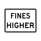 Fines Higher Sign