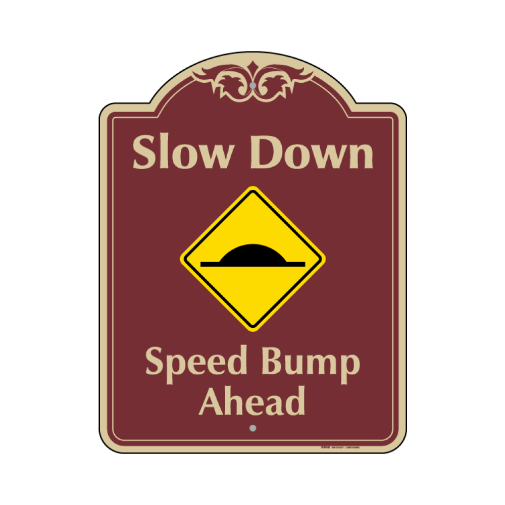 Speed Bump Ahead Sign