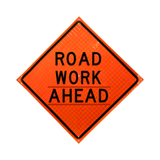 Road Work Ahead Roll-Up Sign