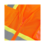 Class 2 Hi-Vis Safety Vest, 6 Pockets, Two-Tone, Mesh