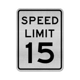 Speed Limit 15 MPH Sign