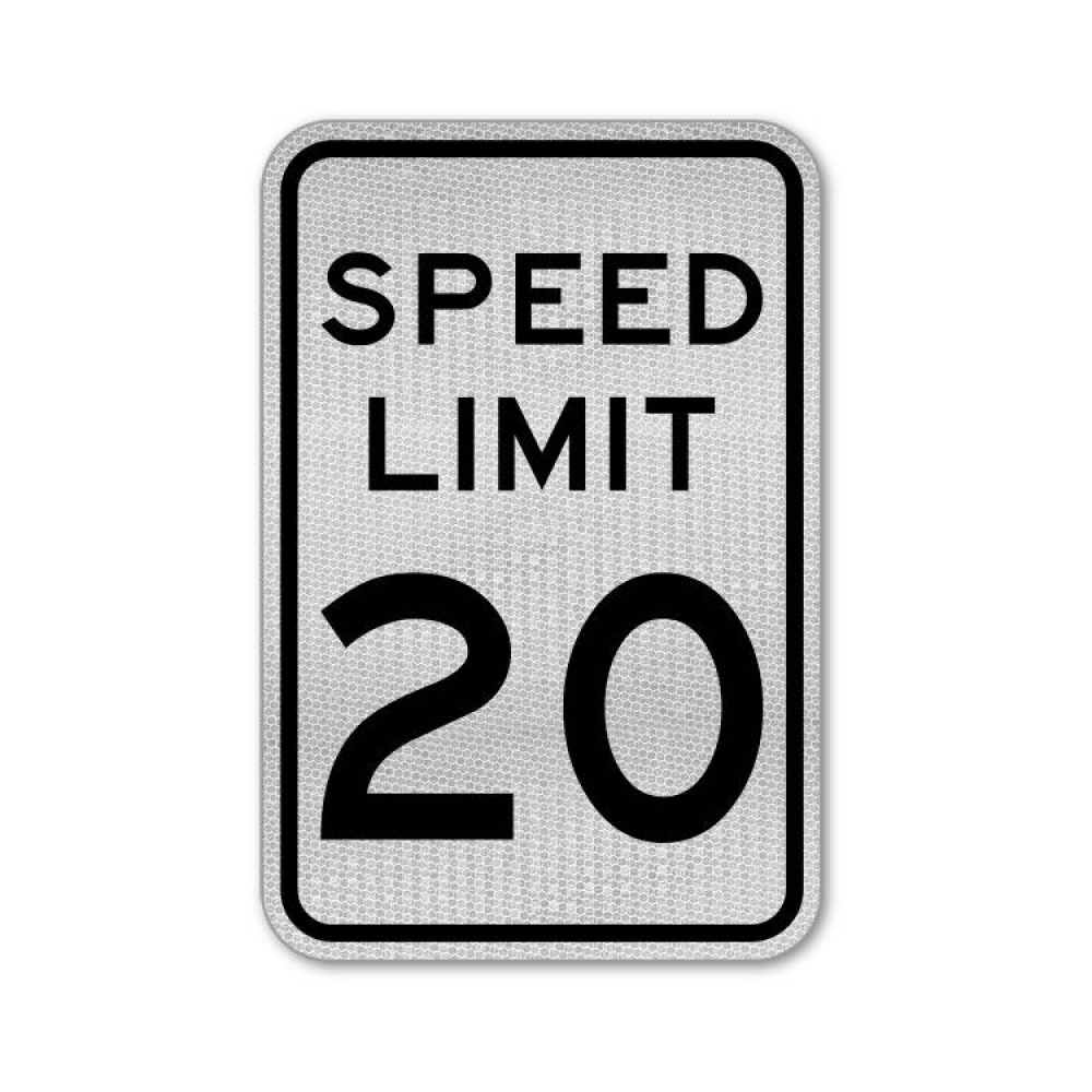 Speed Limit 20 MPH Sign