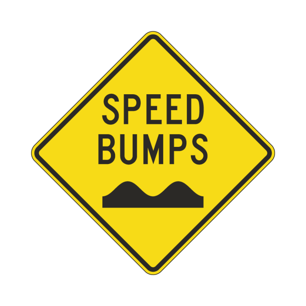 Speed Bumps Sign