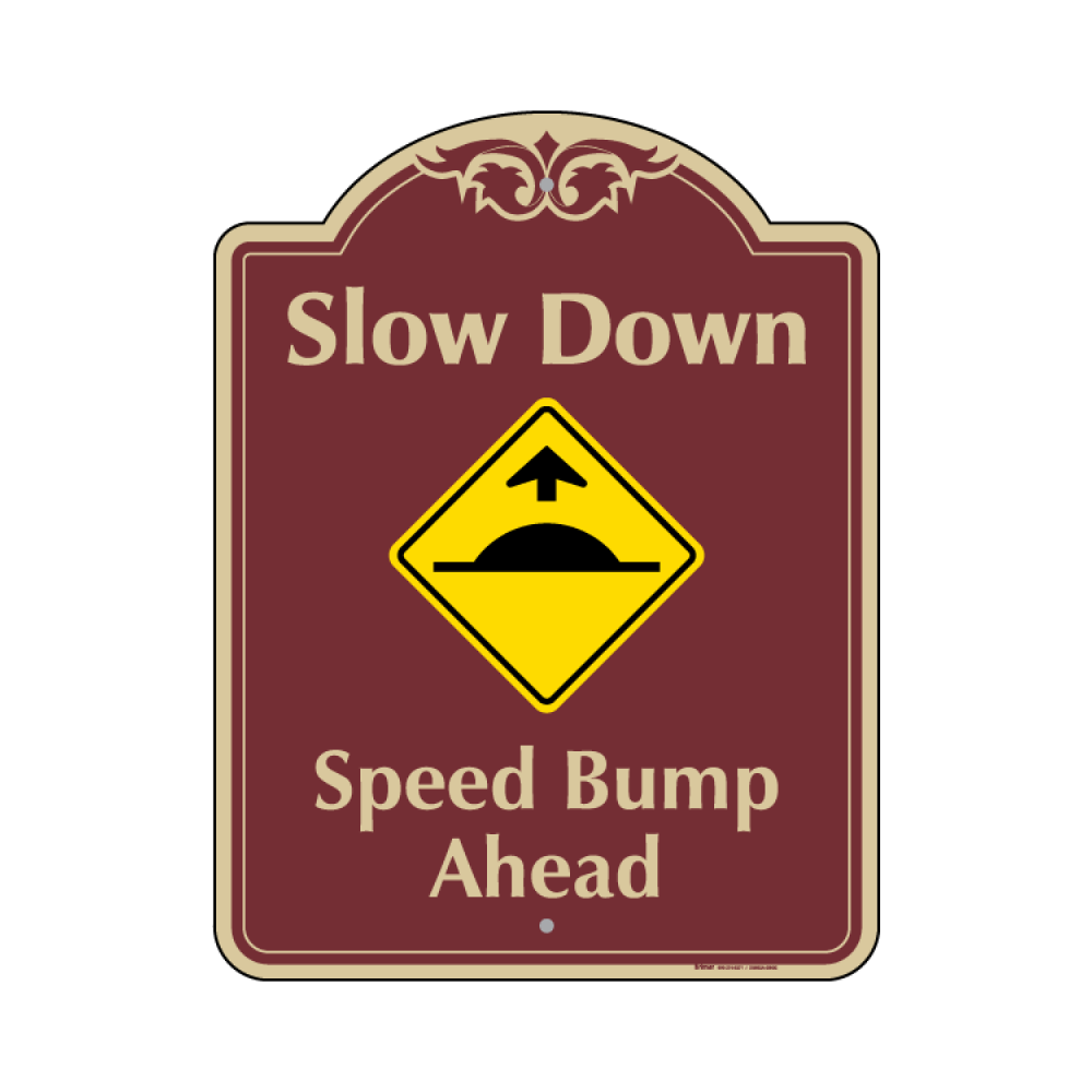 Speed Bump Ahead Sign