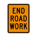 End Road Work Sign