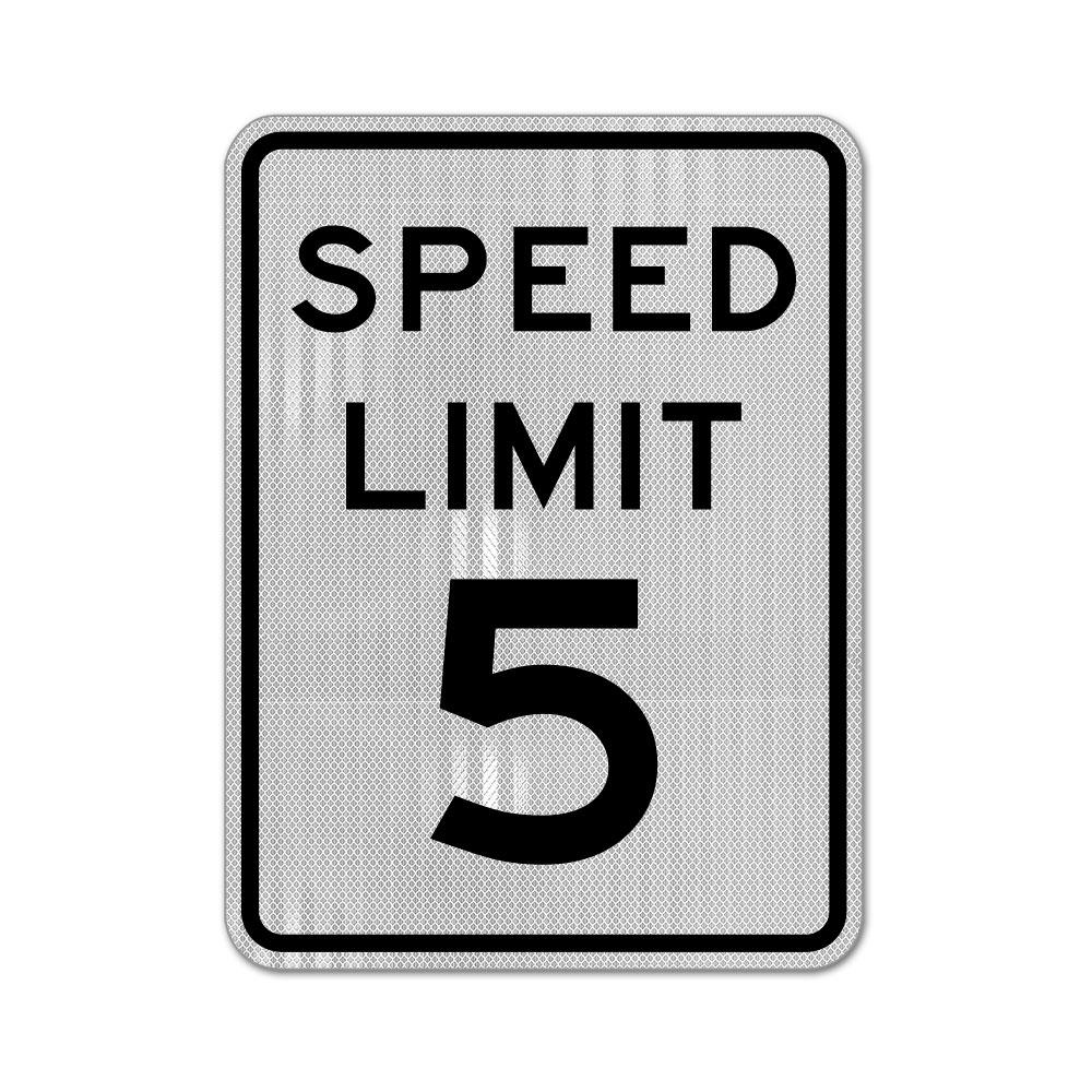 Speed Limit 5 MPH Sign