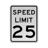 Speed Limit 25 MPH Sign