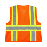 Class 2 Hi-Vis Safety Vest, 6 Pockets, Two-Tone, Mesh