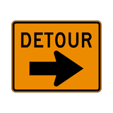 Detour Sign (Right Arrow)