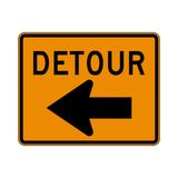 Detour Sign (Left Arrow)