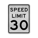 Speed Limit 30 MPH Sign