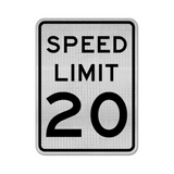 Speed Limit 20 MPH Sign