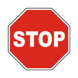 Stop Safety Sign