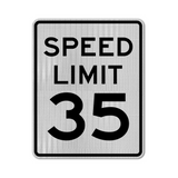 Speed Limit 35 MPH Sign