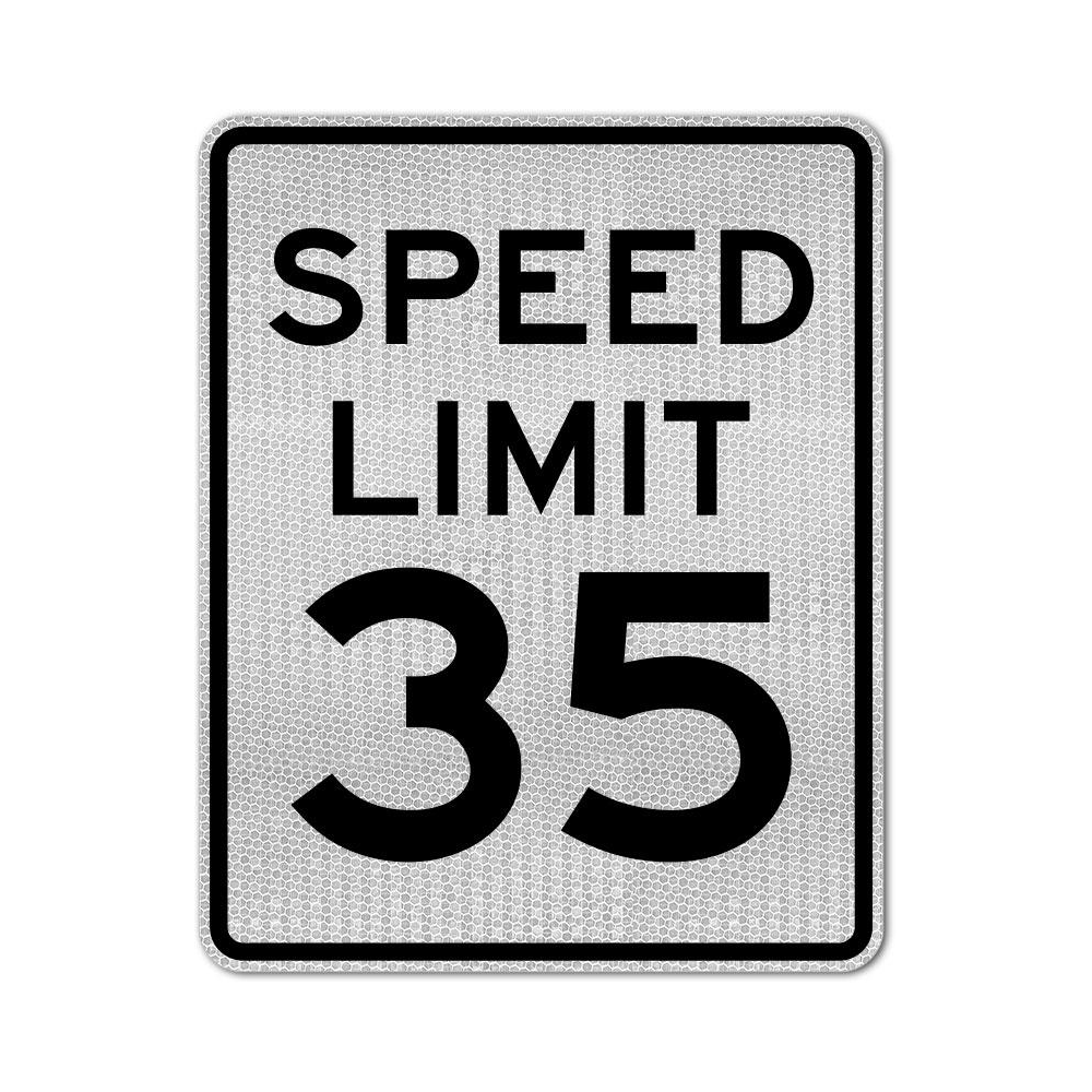 Speed Limit 35 MPH Sign
