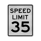 Speed Limit 35 MPH Sign