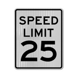 Speed Limit 25 MPH Sign