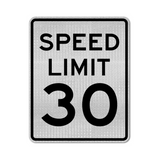 Speed Limit 30 MPH Sign