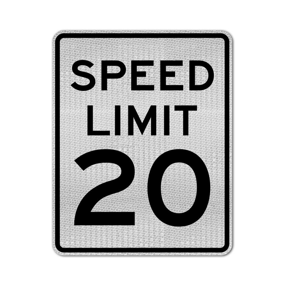 Speed Limit 20 MPH Sign