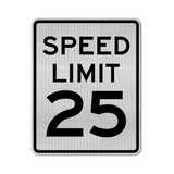 Speed Limit 25 MPH Sign