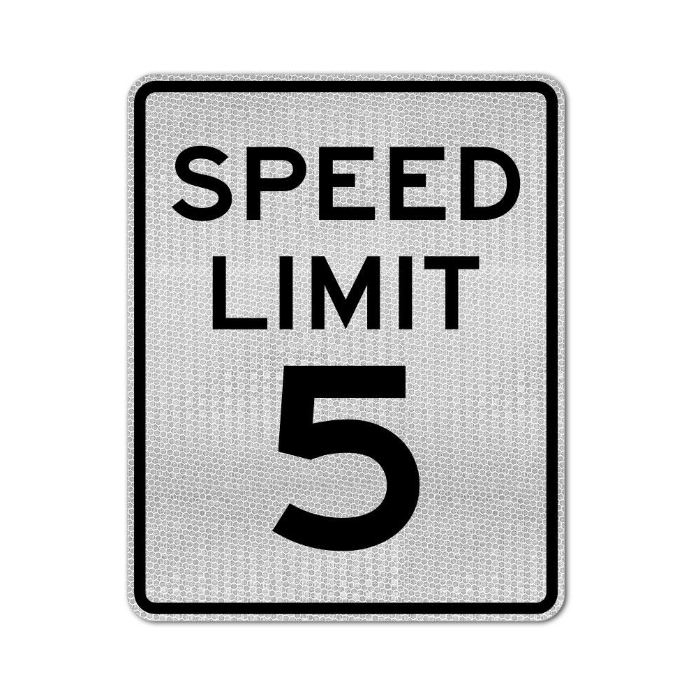 Speed Limit 5 MPH Sign