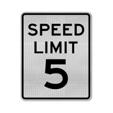 Speed Limit 5 MPH Sign