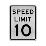 Speed Limit 10 MPH Sign