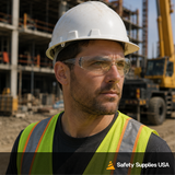 Pyramex S4180ST Intruder Safety Glasses – Indoor/Outdoor Anti-Fog Lens, Wraparound, ANSI Z87.1 Rated