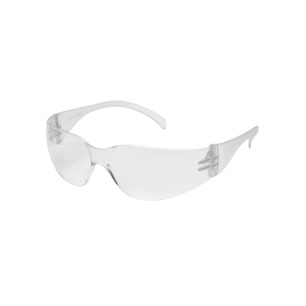 Pyramex S4110S Clear Lens Safety Glasses – Lightweight Intruder Style Eye Protection with Scratch-Resistant Coating