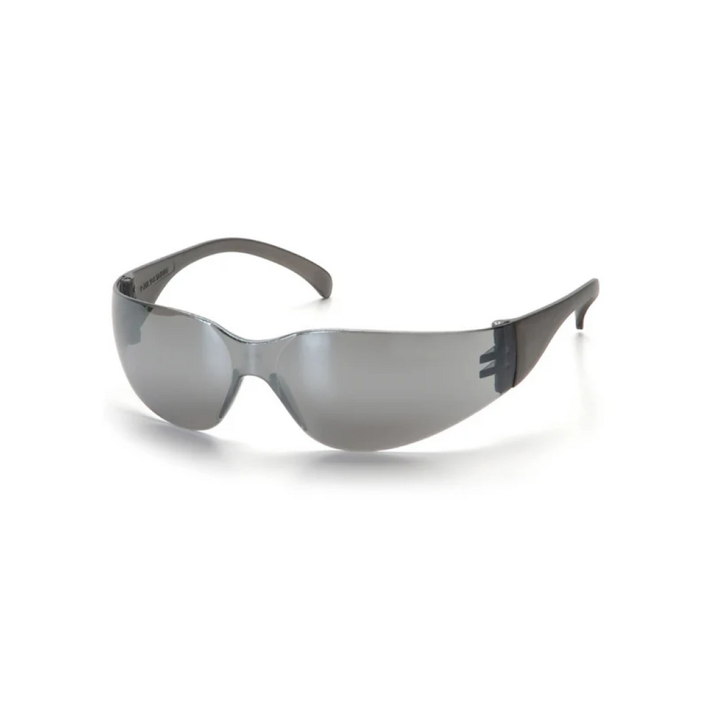 Pyramex S4170S Intruder Safety Glasses – Silver Mirror Lens & Frame, UV Protection, ANSI Z87.1 Rated