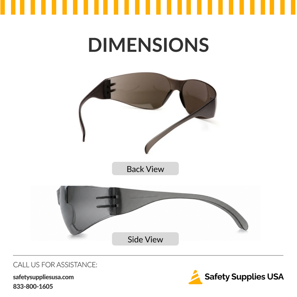 Pyramex S4170S Intruder Safety Glasses – Silver Mirror Lens & Frame, UV Protection, ANSI Z87.1 Rated