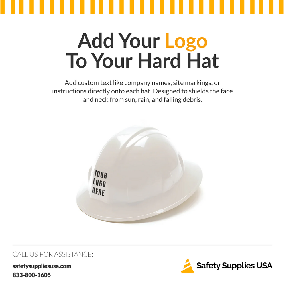 Custom Pyramex Full Brim Hard Hat - SL Series - ANSI Type 1 - Class C, G, E