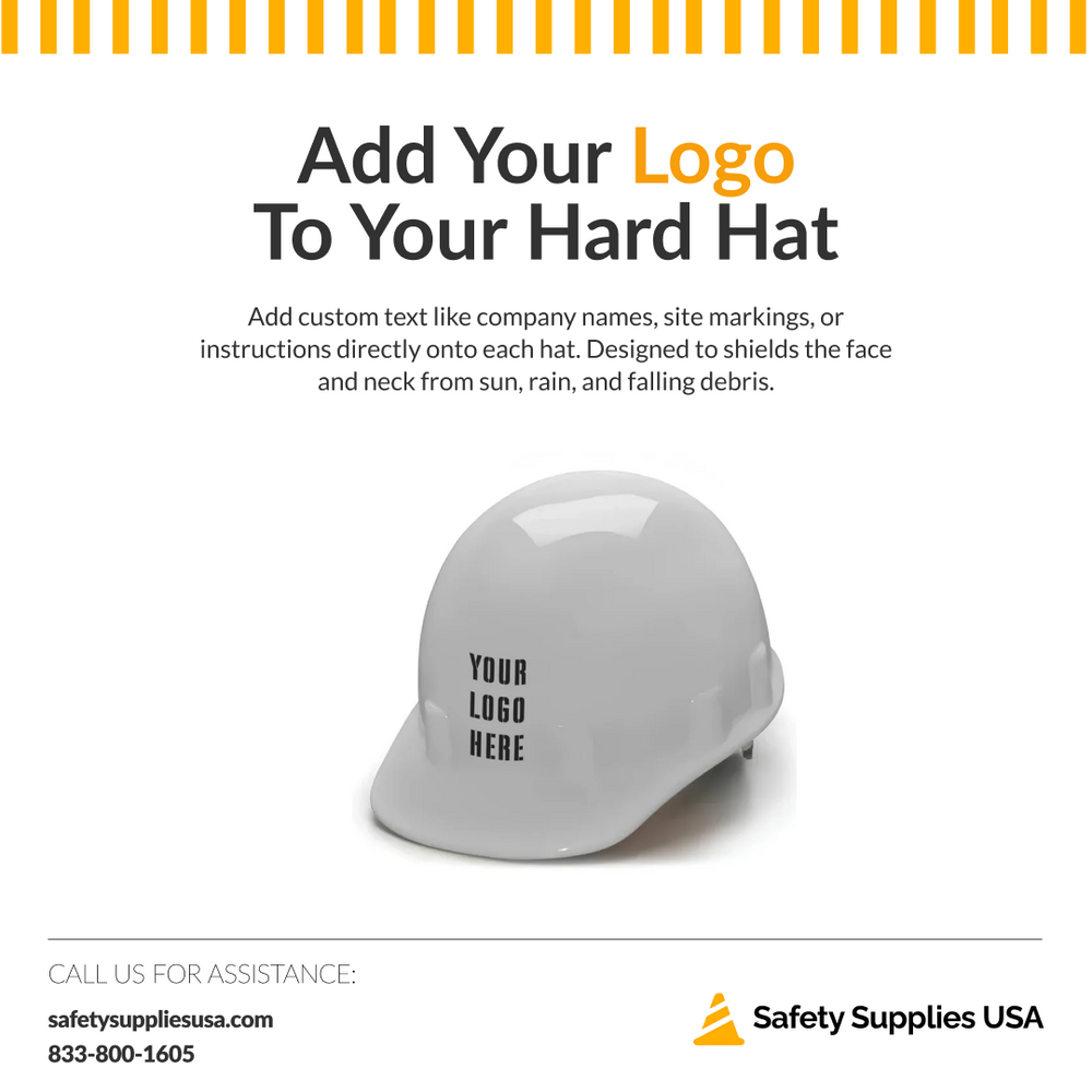 Custom Pyramex Sleek Shell Cap Style Hard Hat - SL Series - ANSI Type 1 - Class E