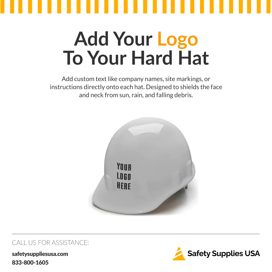 Custom Pyramex Sleek Shell Cap Style Hard Hat - SL Series - ANSI Type 1 - Class E