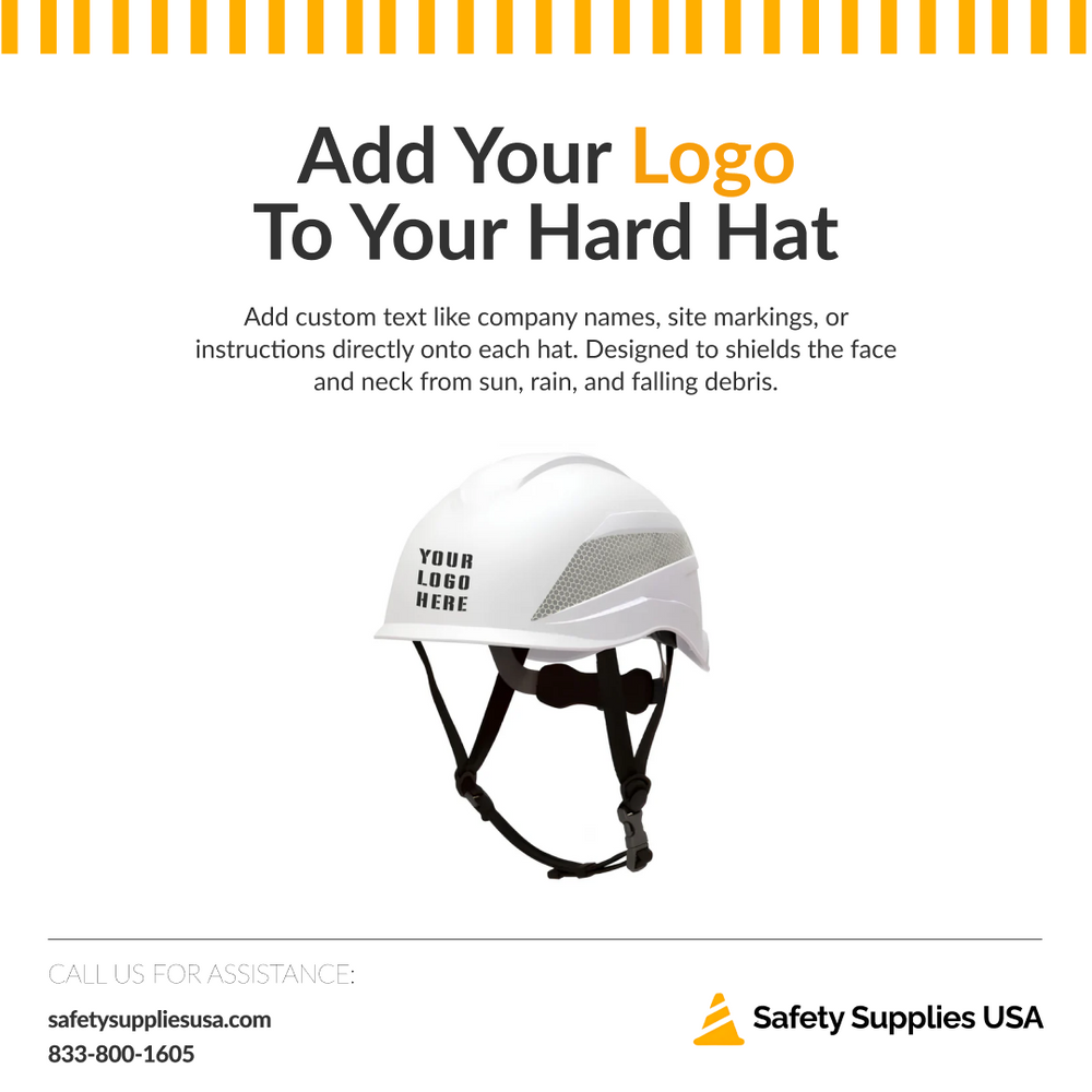 Custom Pyramex Ridgeline XR7 Hard Hat - ANSI Type 1 - Class E