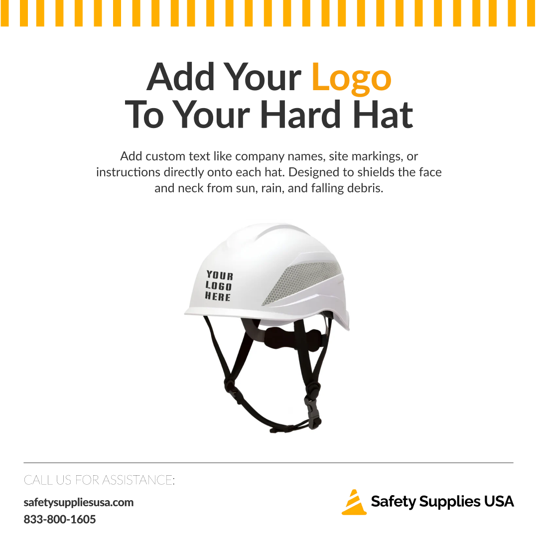 Custom Pyramex Ridgeline XR7 Hard Hat - ANSI Type 1 - Class E
