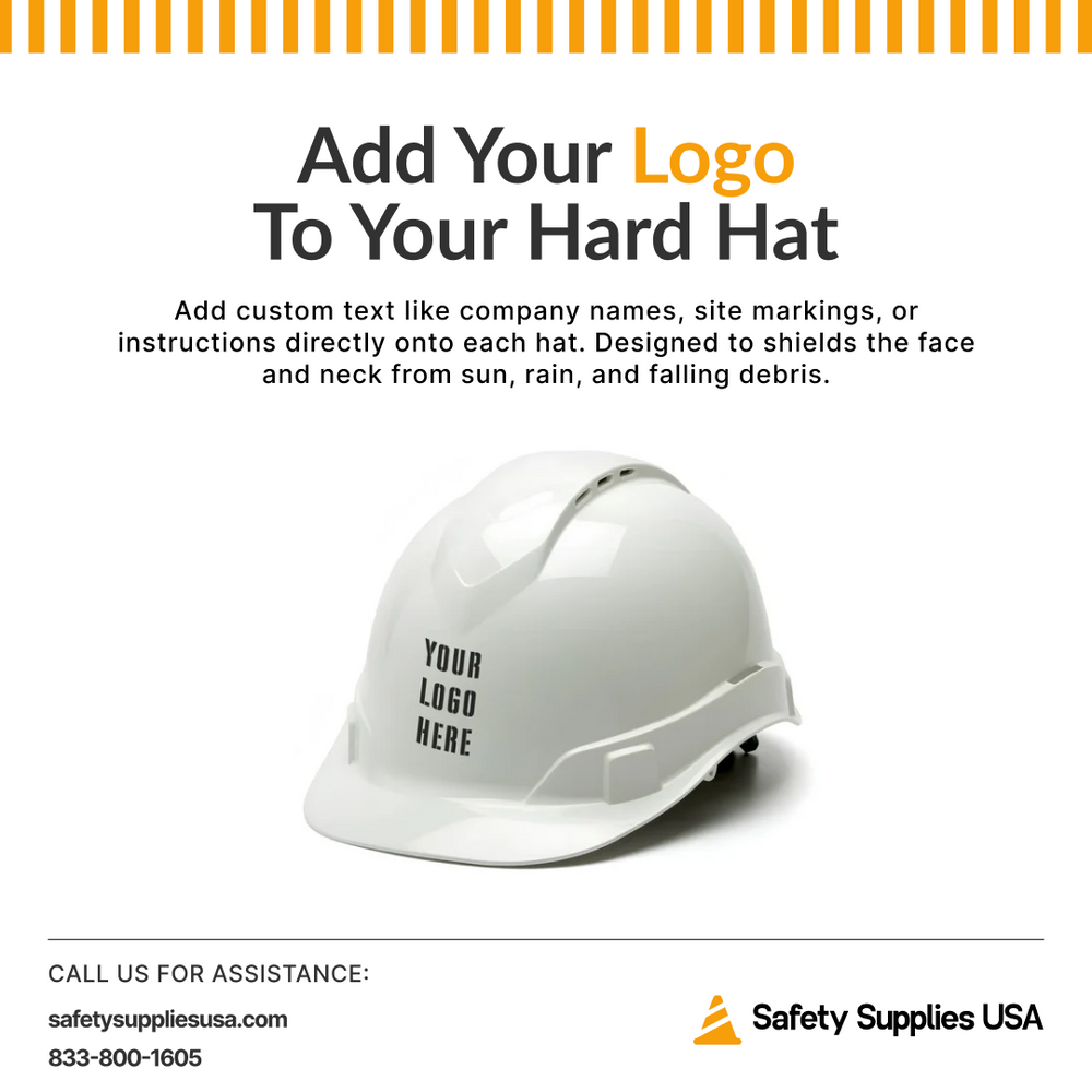 Custom Pyramex Ridgeline Cap Style Vented Hard Hat - ANSI Type 1 - Class C