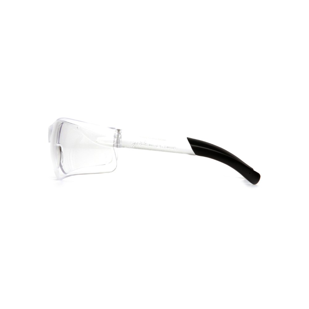 Pyramex S2510S Clear Lens Safety Glasses – Lightweight Protective Eyewear with Wraparound Frame for Eye Protection