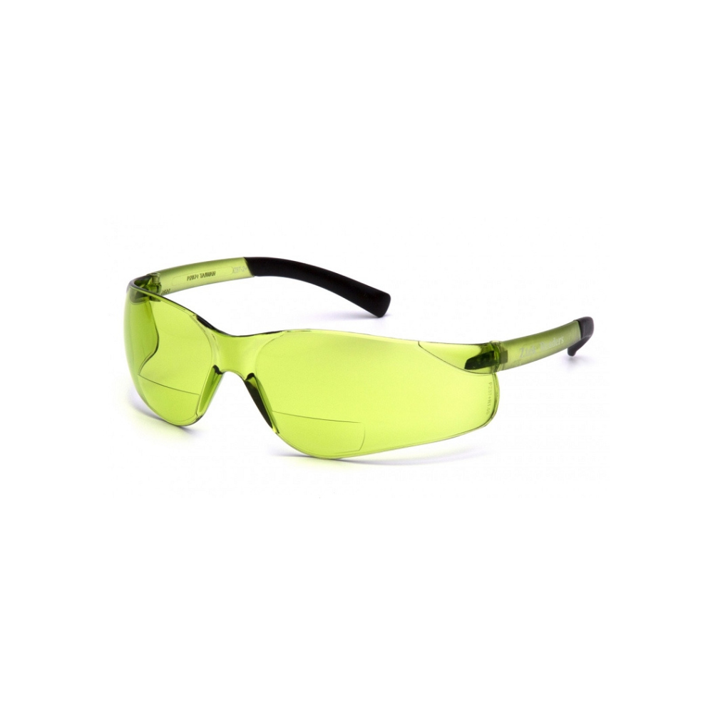 Pyramex S2514R15 IR-Filter +1.5 Bifocal Safety Reader Glasses (6-Pack) – Wraparound Protective Eyewear with Low-IR Lens