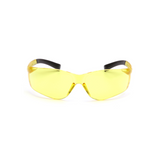 Pyramex S2530S Amber Lens Safety Glasses – Wraparound Protective Eyewear for Low-Light & Glare Control